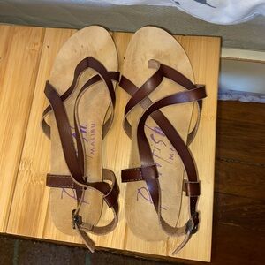 Blowfish Dark Brown Strappy Sandals